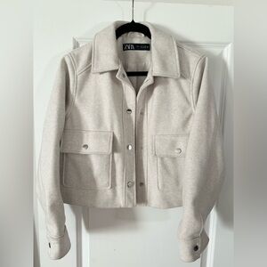 Zara Women's Light Gray Utility Jacket